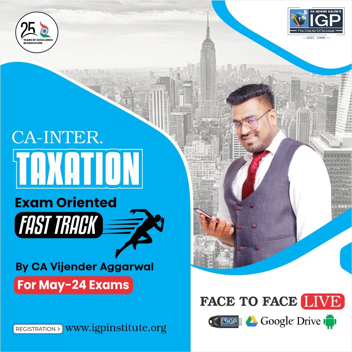 CA Inter Taxation Exam-Oriented Fast-Track Batch -CA-INTER-Taxation (Income Tax + GST)- CA Vijender Aggarwal
